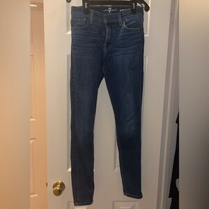 7 For All Mankind Skinny Jeans Dark Wash Women’s Premium Denim